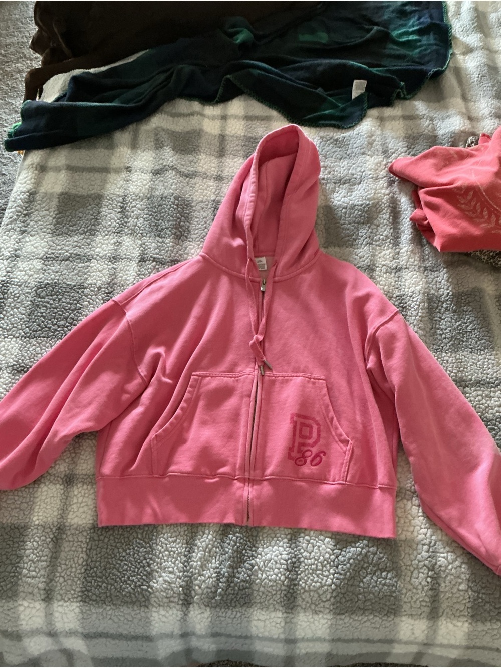 Women’s Victoria secret Pink Hooded Zip Jacket - Casual Everyday Hoodie